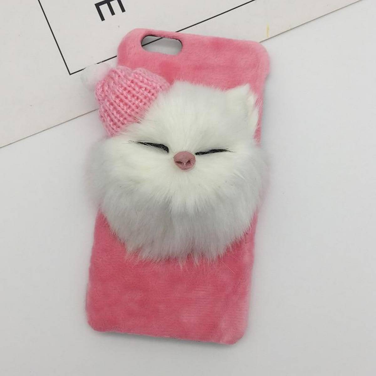 Trendy 3D Cat Shaped Pompom Case Compatible for APPLE IPHONE X/XS – Accessories Online in Pakistan | Hanaya