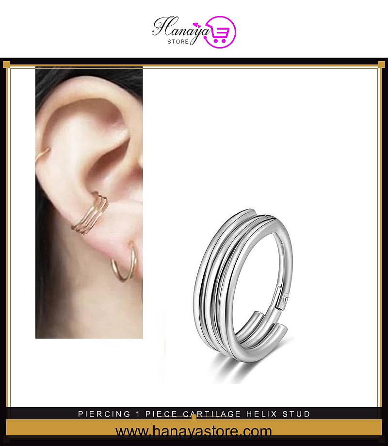Piercing 1 Piece Cartilage Helix Stud Ear Piercing Plug Steel Earring