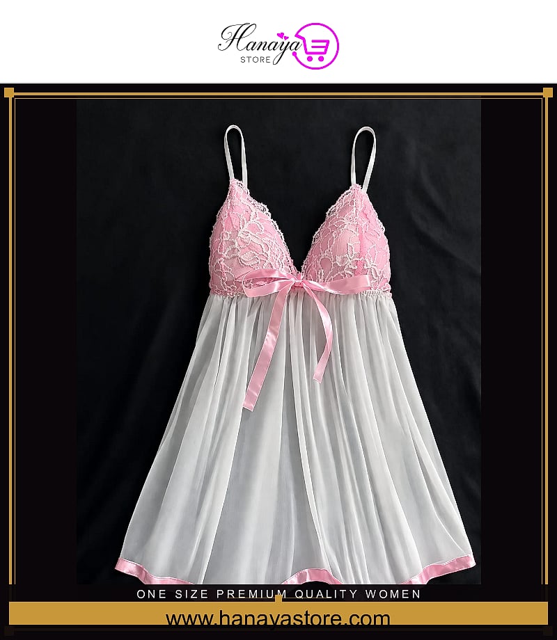 One Size Premium Quality Women Nightdress One Size Lingerie Sleepwear Babydoll Chemise Lace Bralette Comfortable Home Wear Bodycon nightgown Bridal Wear Nightwear Bridalwear