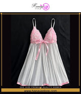 One Size Premium Quality Women Nightdress One Size Lingerie Sleepwear Babydoll Chemise Lace Bralette Comfortable Home Wear Bodycon nightgown Bridal Wear Nightwear Bridalwear