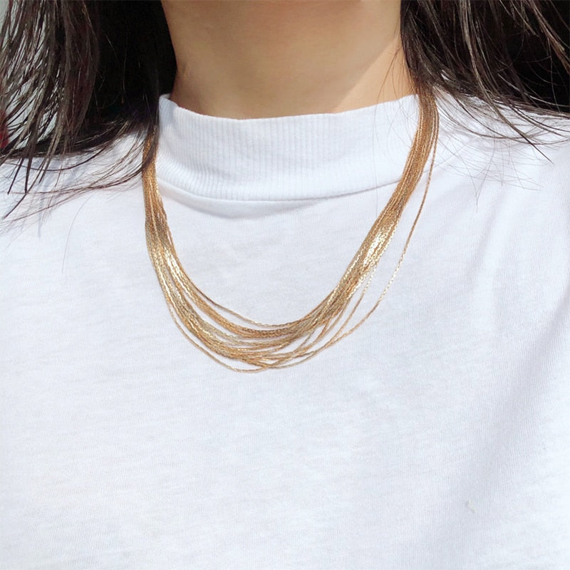 Trendy Classy Multi Layered Elegant Royal Necklace For Girls – Image 2 of 3