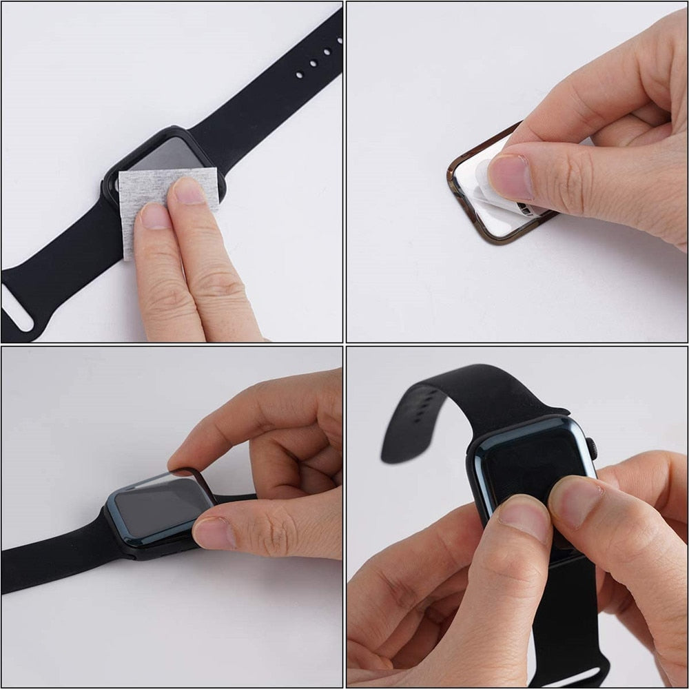 3D Soft Full Covered Transparent Screen Protector Compatible for APPLE iWatch 44mm Series 4/5/6 – Detail View – Accessorie...