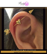 Steel 38mm Ear Plug 14G Piercing Industrial Cartilage Ear Jewelry Trendy Earrings – Earrings Online in Pakistan | Hanaya