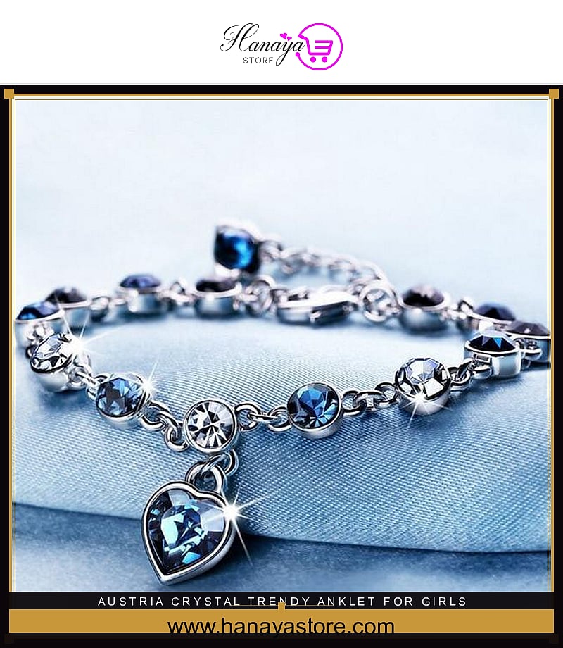 Austria Crystal Trendy anklet for girls stylish anklet for girls stylish korean fashion fashion jewellery shop jewelry fin...