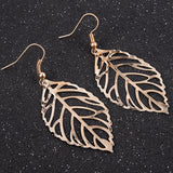 Unique Classy Leaf Light Weight Trendy Fashionable Earrings – Image 3 of 4