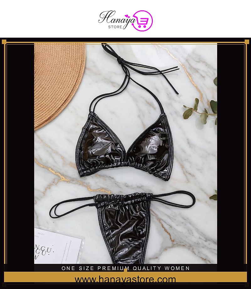One Size Premium Quality Women Nightdress Bra Panty Lingerie Faux PU Sleepwear Babydoll Chemise Lace Bralette Comfortable ...