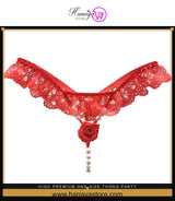 High Premium One size Quality Thong Panty Underwear G-STRING Pearl Panties Underwear Underpants Lingerie For Girls Women L...