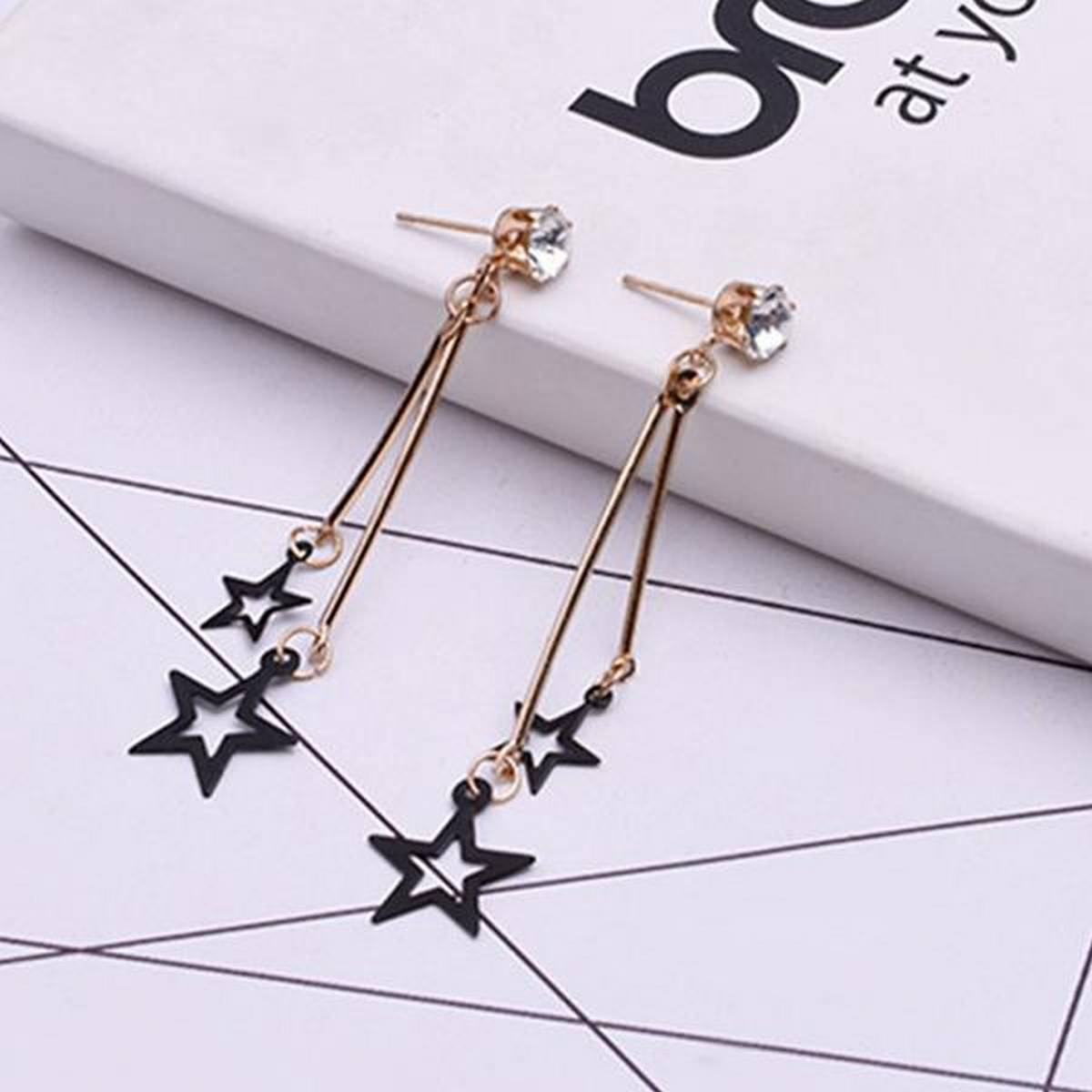 Jewelry Bohemian Style The Star The Tassel of The Droplets Earring – Earrings Online in Pakistan | Hanaya