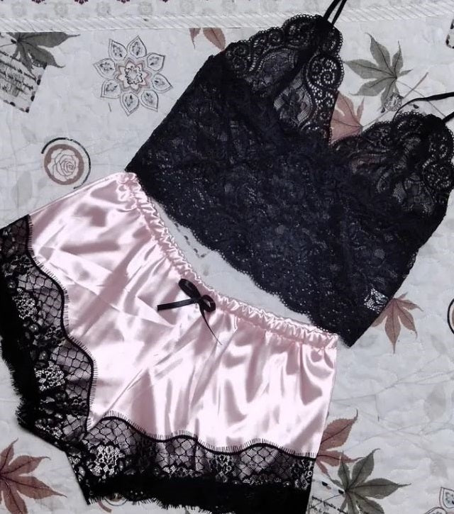 Premium Quality Nightdress Pajama Pajamas Set Stretch Body Con Mini Dress Sleepwear Lingerie Nightgown – Image 5 of 6