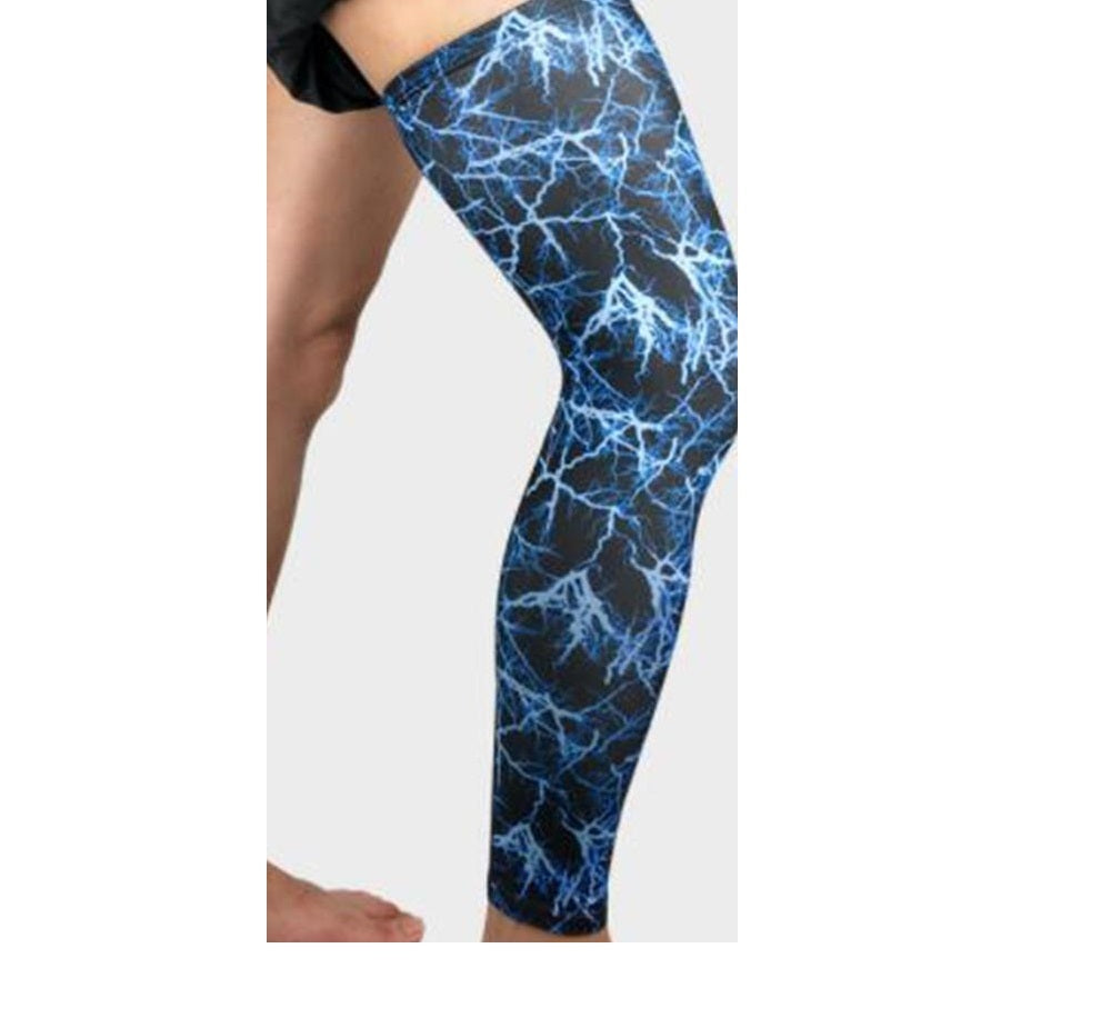 Leg Compression Sleeve – 1PC Sports Knee Support for Running, Workout & Pain Relief – Close Up – Compression Socks | Hanay...