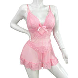 One Size Premium Quality Women Nightdress One Size Lingerie Sleepwear Babydoll Chemise Lace Bralette Comfortable Home Wear Bodycon Nightgown Bridal Wear Nightwear Bridalwear – Image 2 of 3