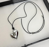 Trendy Shiny Big Love Heart Necklace Fashionable Statement Jewelry for Women – Lifestyle – Buy Accessories Pakistan | Hanaya
