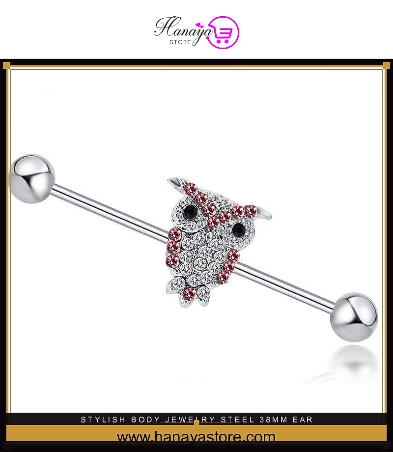 Stylish Body Jewelry Steel 38mm Ear Plug 14G Piercing Industrial Cartilage Ear Jewelry – Earrings Online in Pakistan | Hanaya