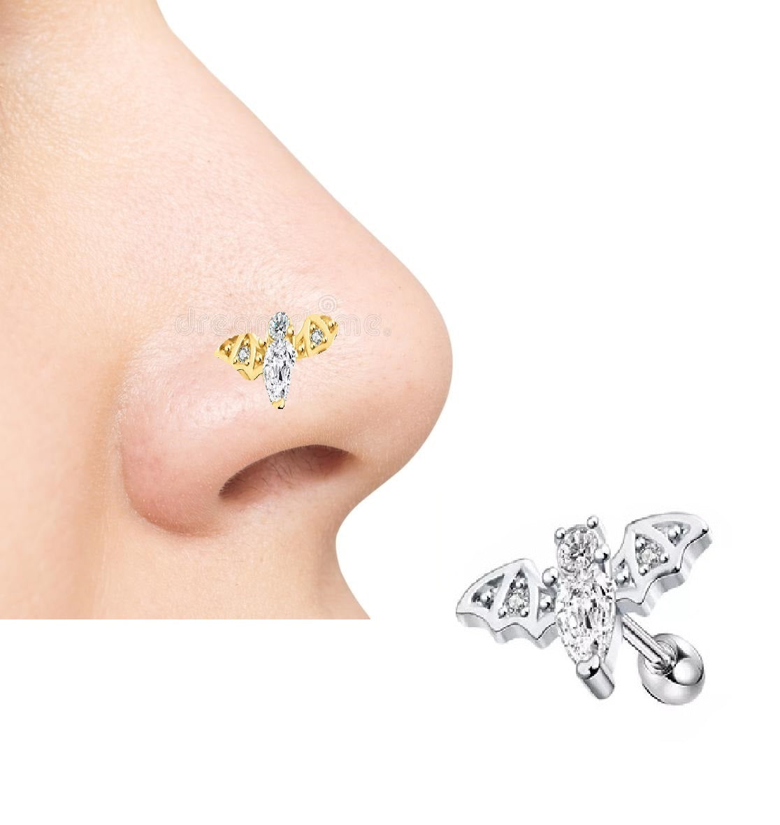Helix Nose Ring 1pc Piercing Body Jewelry – Image 2 of 2