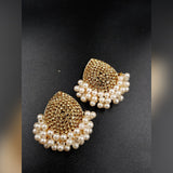 High Quality Classy Royal Crystal Unique Jhumki Trendy Earring – Close Up – Accessories | Hanaya Pakistan