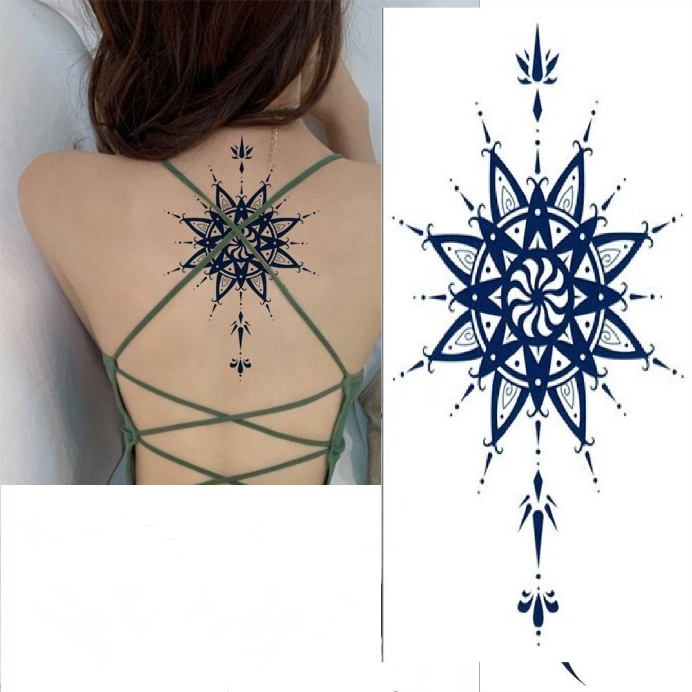 Waterproof Temporary Tattoo Sticker flower rose fake hand tattoo leg tattoo neck tattoo wrist tattoo thigh tattoo back tattoo arm tattoo foot tattoo Mehndi Henna