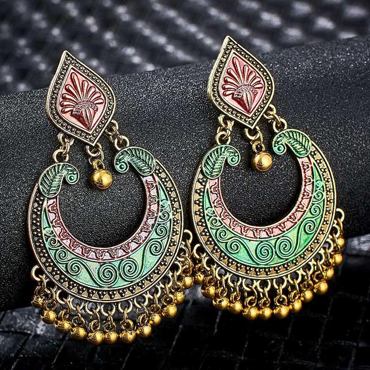 Trendy Classy Jhumki Tassel Drop Earring – Earrings Online in Pakistan | Hanaya