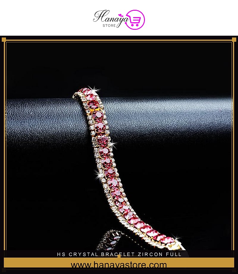 HS Crystal Bracelet Zircon Full Rhinestone – bracelet Online in Pakistan | Hanaya