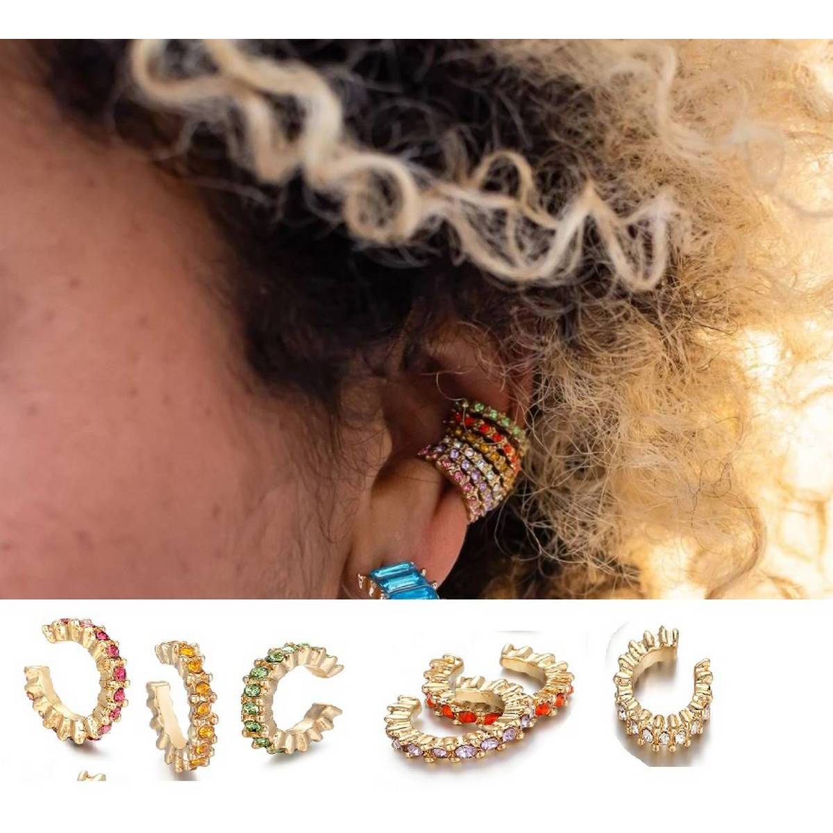 High Quality 6 Pieces Adjustable Ear Cuff Fashion Trendy – Earrings Online in Pakistan | Hanaya