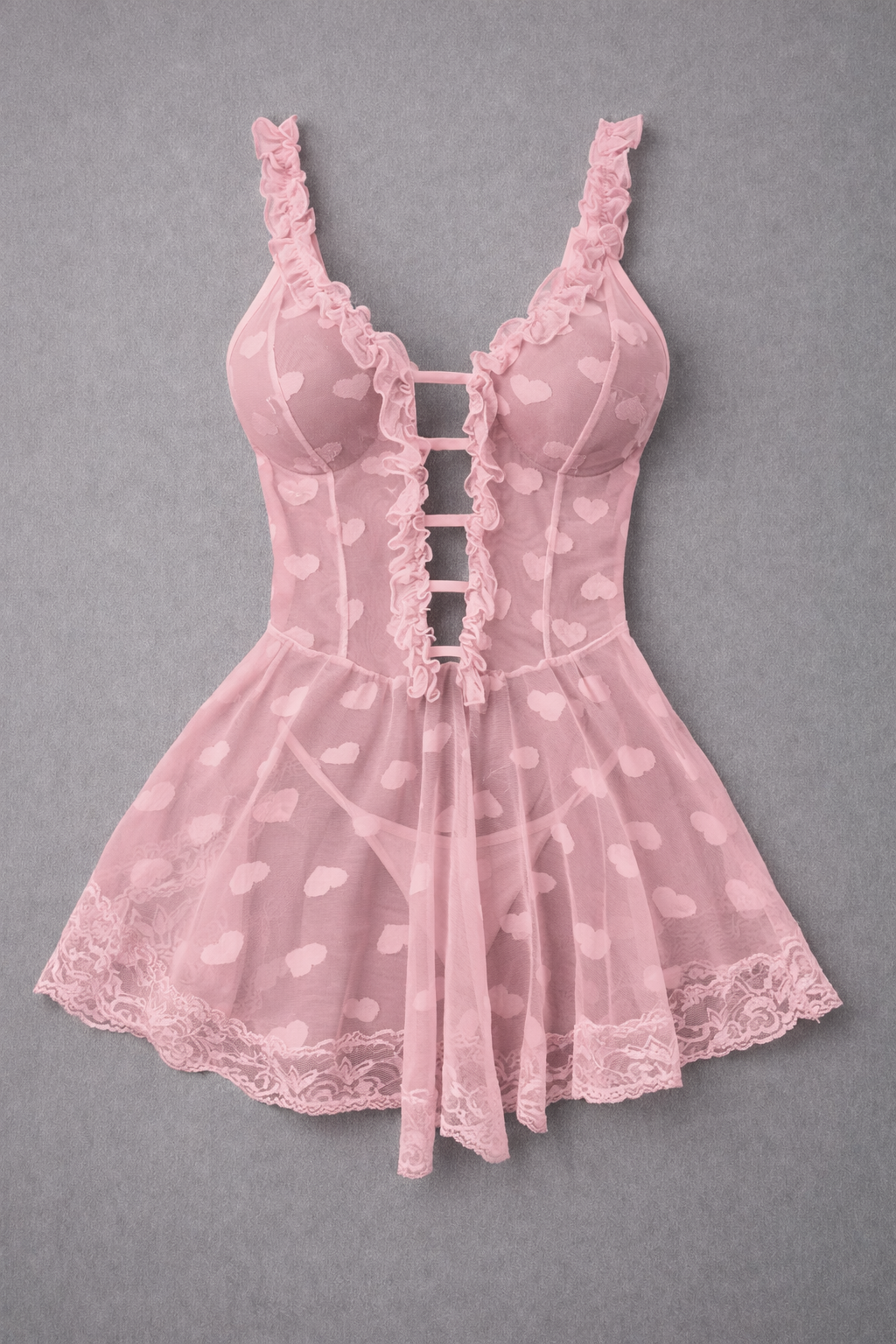 One Size Premium Quality nightdress Heart Love stretch bodycon mini dress sleepwear lingerie nightgown Bridal Wear Nightwe...