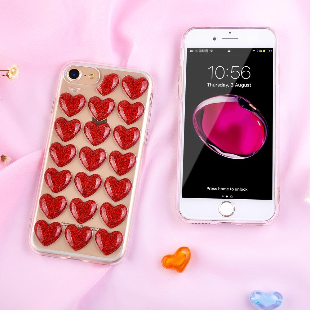 Trendy 3D Heart Soft Case Compatible for APPLE IPHONE X/XS – Lifestyle – Buy Accessories Pakistan | Hanaya