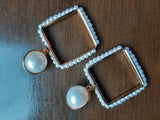 Classy Pearl Antique Elegant Stylish Earrings for Party – Detail View – Earrings for Women Pakistan | Hanaya