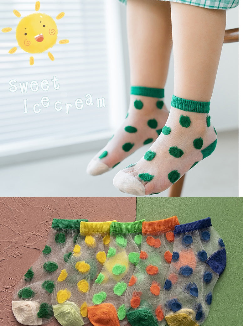 Pack of 5 Pairs UNISEX Kids Breathable Soft women socks pair women socks fancy socks for women women socks cute For (02-04 years)