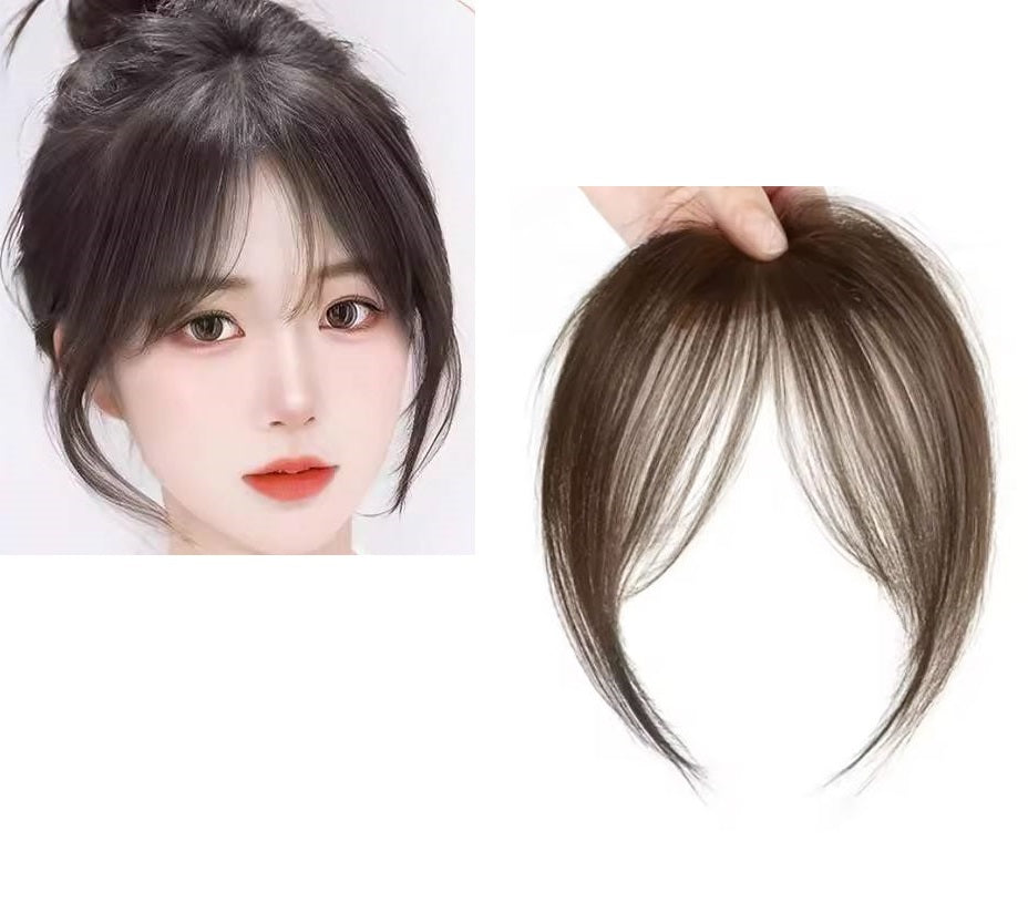 Hair Bangs Clip in Hair Extensions Clip On Bang Wispy Bangs Fringe with Temples Hairpieces For Women Hairbang – Image 2 of 2