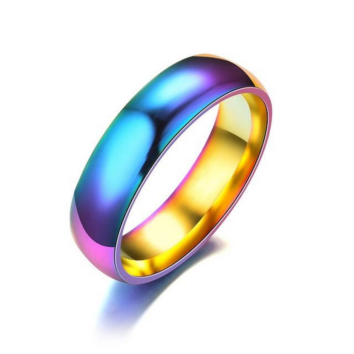 Rainbow Fashionable FASHIONl Ring Fashion Ring -FREE Gift Box – Accessories Online in Pakistan | Hanaya