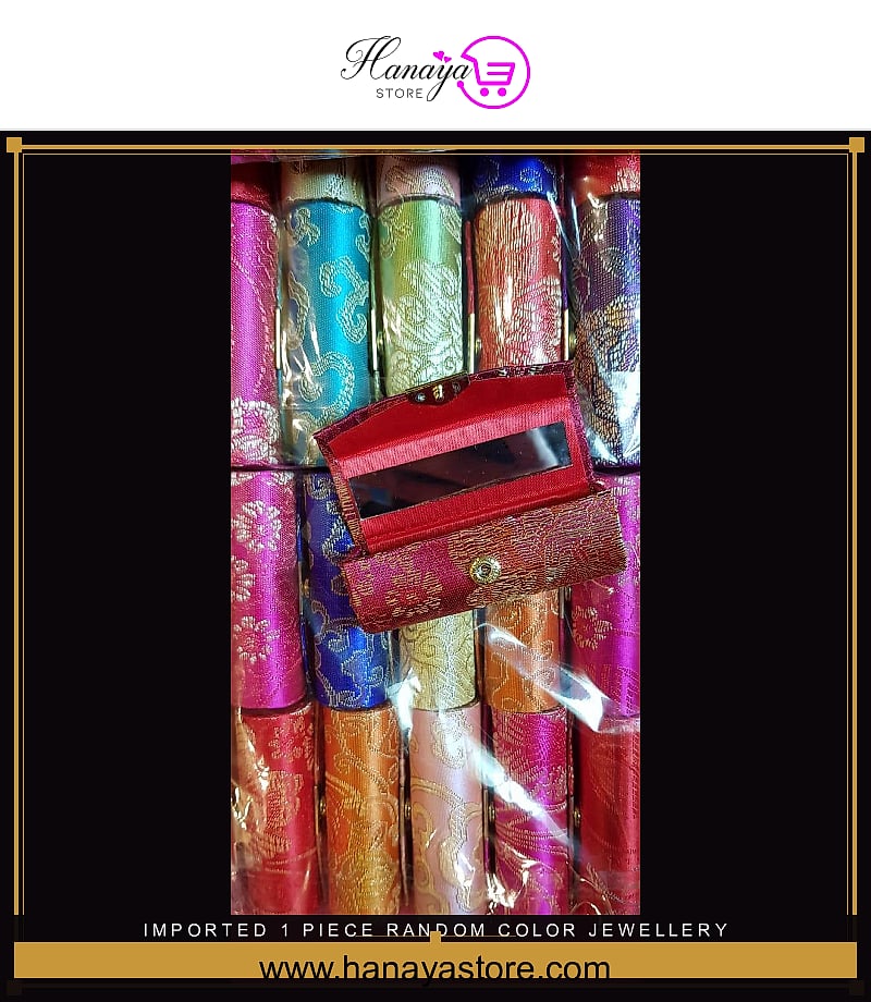 Imported 1 Piece Random Color Jewellery Set/ Lip stick Gift box with Mirror – Accessories Online in Pakistan | Hanaya