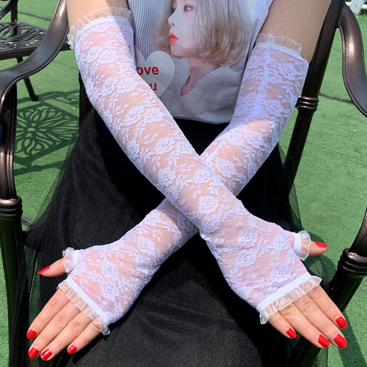 Sleeve Fingerless Gloves for Women – Image 2 of 2