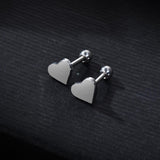 2 Pieces Cartilage Heart Small Helix Stud Tragus Ear Piercing Earring – View 4 – Accessories | Hanaya Pakistan