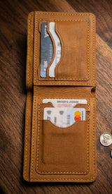 Genuine Leather Wallet for Men | Crazy Horse Pull-Up Cowhide Bifold Wallet with Card Slots & Cash Compartment