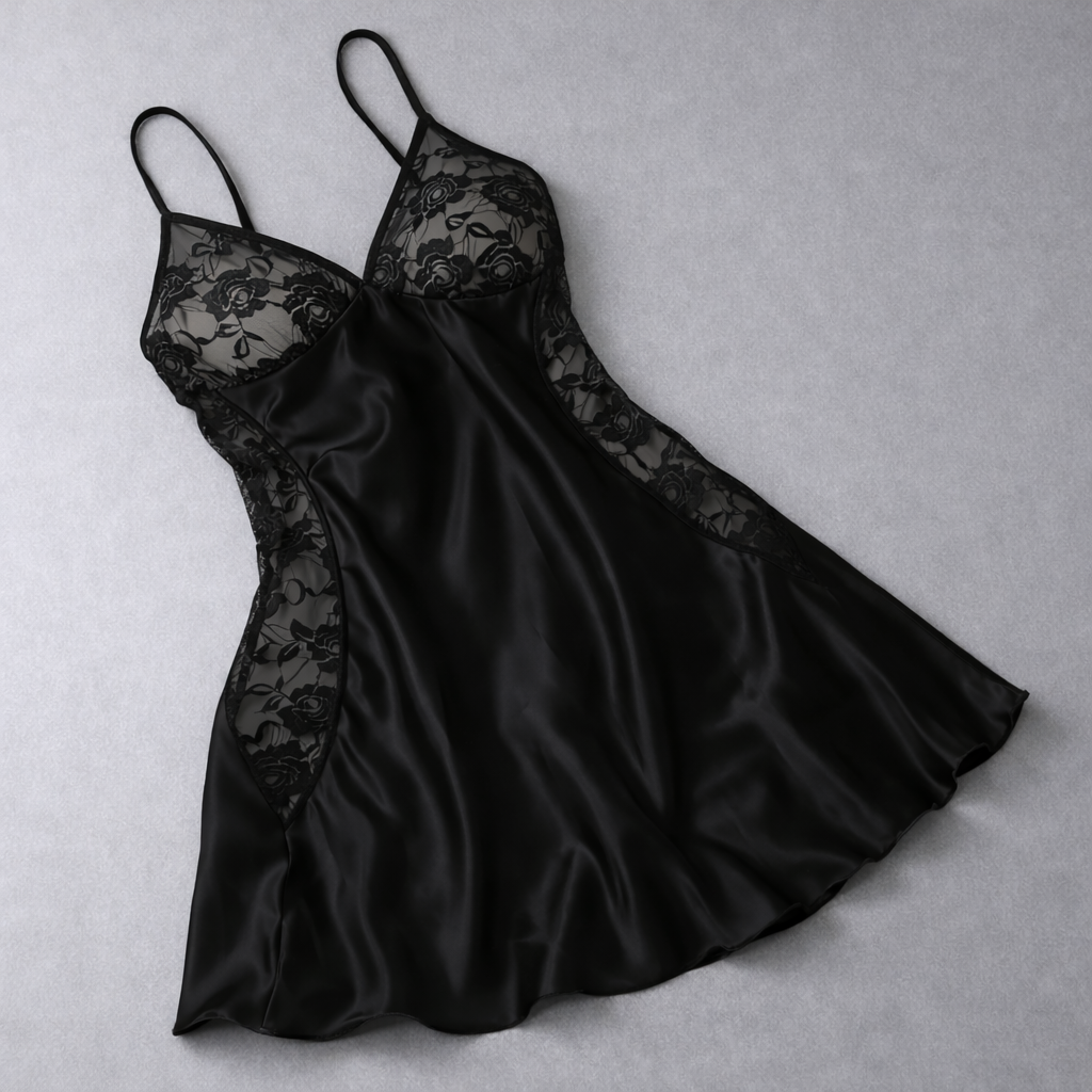 One Size Premium Quality Nightdress Heart Love Stretch Bodycon Mini Dress Sleepwear Lingerie Nightgown Bridal Wear Nightwear Bridalwear Body Con – Image 3 of 3