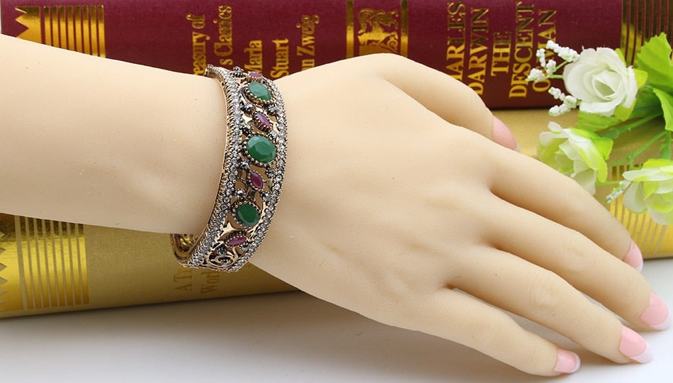 Turkish Antique Jewelry Adjustable Fine Wedding Vintage Crystal Bracelet Women Bangle – Lifestyle – Buy Accessories Pakist...