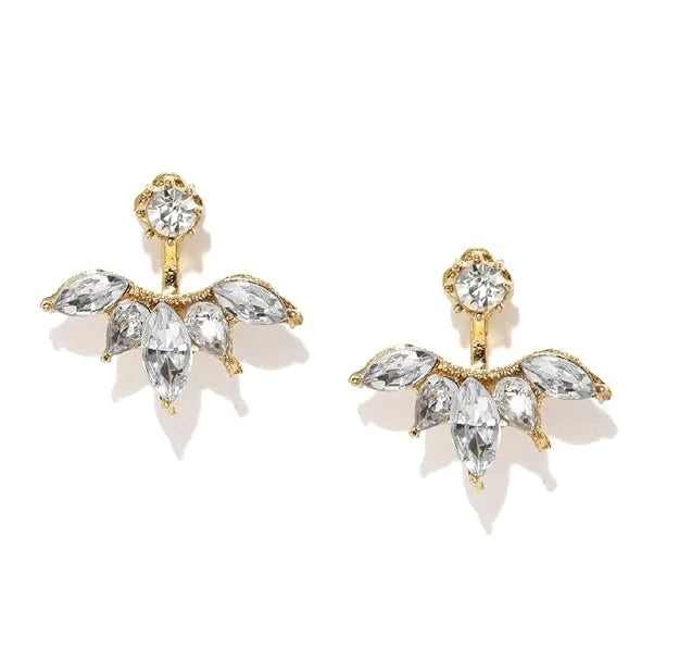 Front Back Earrings Stylish Hanging Drop & Huggie Designs – Jhumka Studs Hoops Fashion Earrings for Girls Pakistan | Hanaya Store