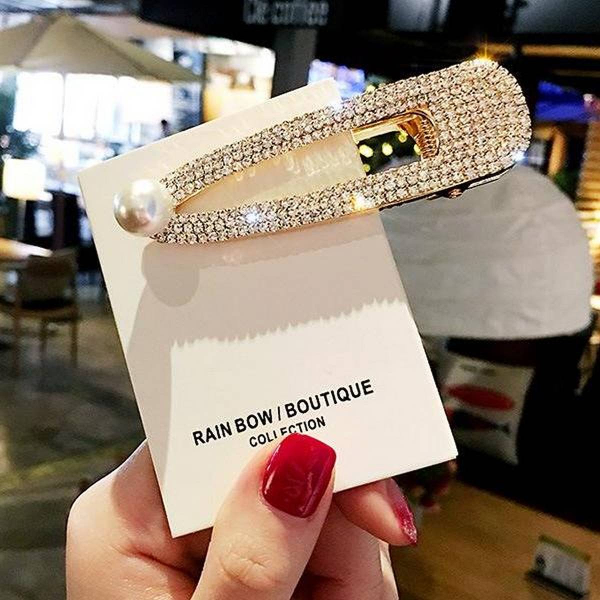 Trendy Classy Big Luxury Rhinestone Golden Bridal Hair Jewellery – Accessories Online in Pakistan | Hanaya