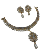 Trendy Classy Fully Crystal Crystal Earring & Necklace Jewelry Set – Image 2 of 4
