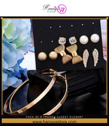 Pack of 6 Trendy Classy Elegant Earrings – Earrings Online in Pakistan | Hanaya