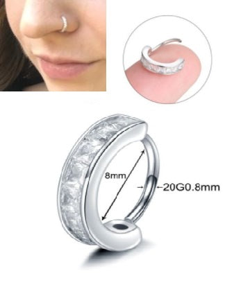 Minimalist 0 8mm Nose Ring 1pc Nostril Piercing Body Jewelry – Buy nose jewelry online in Pakistan