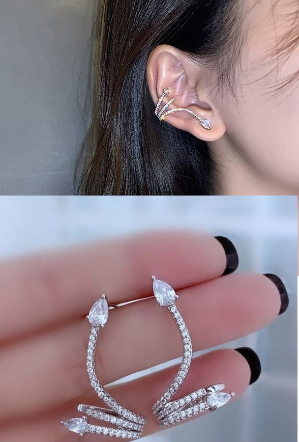 Pair of High Quality Korean Style Ear Cuff Style Elegant Stylish Classy Trendy Earrings – Earrings Online in Pakistan | Ha...