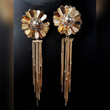 High Quality Classy Long Flower Trendy Earring – Close Up – Accessories | Hanaya Pakistan