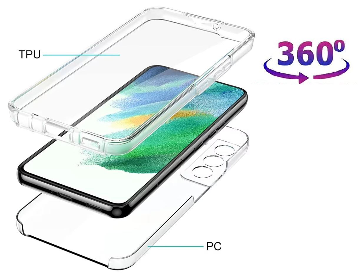360° Full Cover Silicone TPU Case for Samsung Galaxy S24 - Soft TPU Front and Hard Back with Enhanced Durability – Accesso...