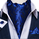 Mens Neck Fashion Ties CRAVAT Bow Tie Bow Ties Fashion Design Male Clothing Bows and Ties Men Wedding Dress Ties and Bowties Ascot Tie Pocket Square Cuff Link Set Jacquard Woven Silk Printed Tie Fashion Ascot | Hanaya Store