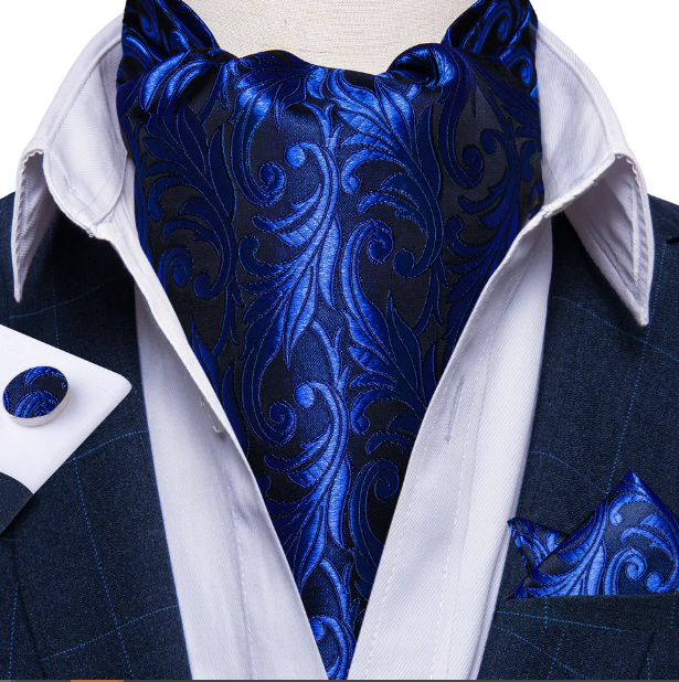 Mens Neck Fashion Ties CRAVAT Bow Tie Bow Ties Fashion Design Male Clothing Bows and Ties Men Wedding Dress Ties and Bowties Ascot Tie Pocket Square Cuff Link Set Jacquard Woven Silk Printed Tie Fashion Ascot | Hanaya Store