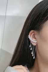 Pair Of High Quality Korean Tassel Ear Cuff Style & Elegant Stylish Earring – Image 2 of 3