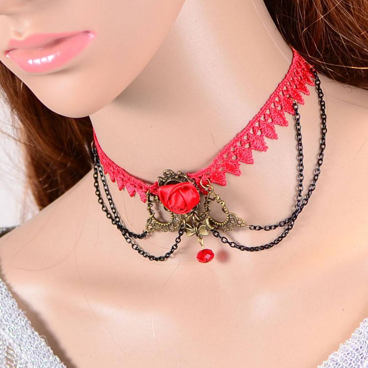 Trendy Classy Multi Layer Choker Lace – Accessories Online in Pakistan | Hanaya