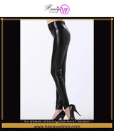 Pu Woman Legging High Waist Skinny Pushup Elastic Stretch Leggings 40 68kgs – Buy stockings, tights & leggings online in Pakistan