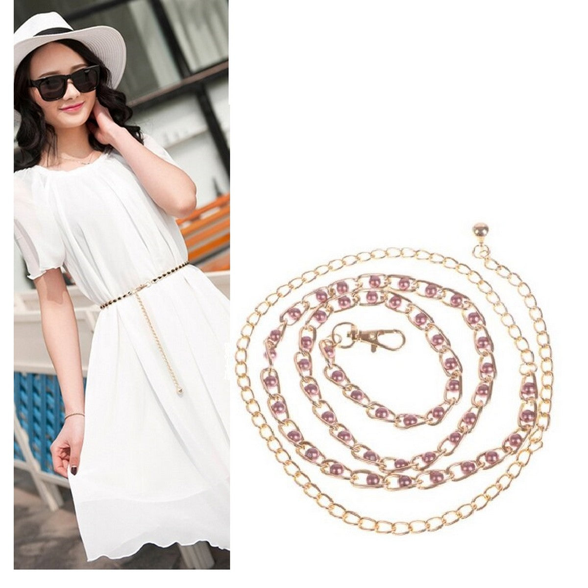Adjustable chain belt for kurta and frock – fashion ladies belt Pakistan – Hanaya