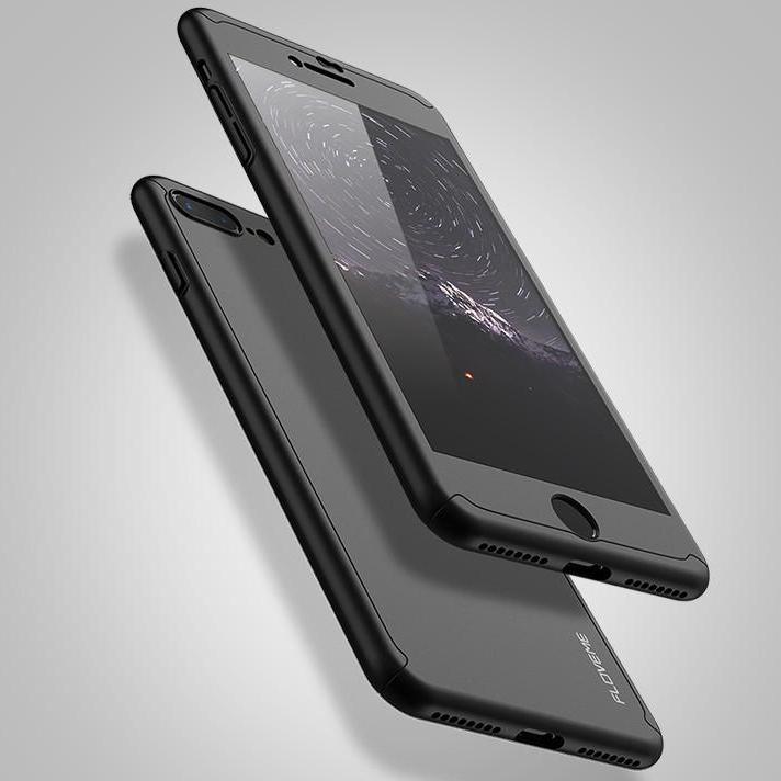 Full Protection 360 Matter Black Case Compatible for APPLE IPHONE X/XS